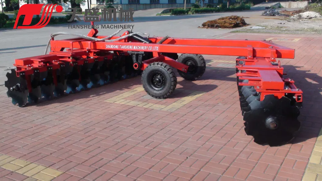 Agricultural Machinery Factory Tractor Three Point Mounted Wing-Folded Hydraulic Offset Disc Harrow