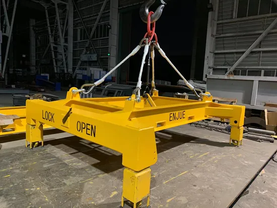 Le port marin utilise le cadre de levage de poutre suspendu de conteneur de poutre de levage de conteneur semi-automatique/manuel pour l'épandeur de levage de conteneur de 32t/36t 20/40 pieds